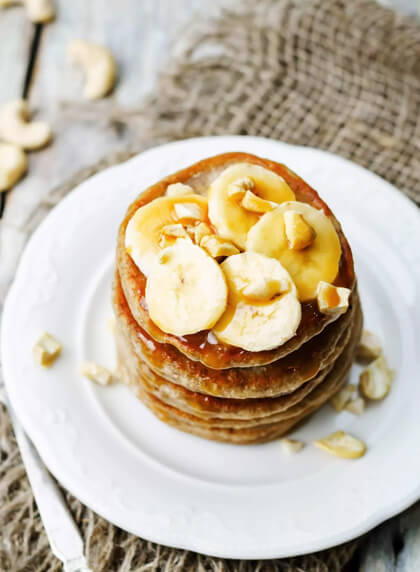 Oatmeal banana pancakes.